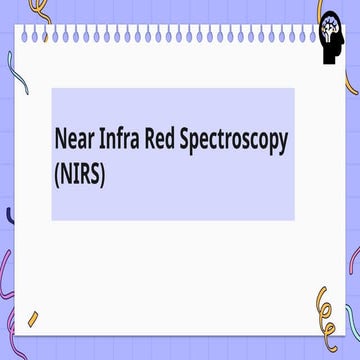 NIRS(Near Infrared Spectroscopy) in Neoantes
