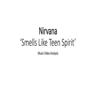 Nirvana vid analysis