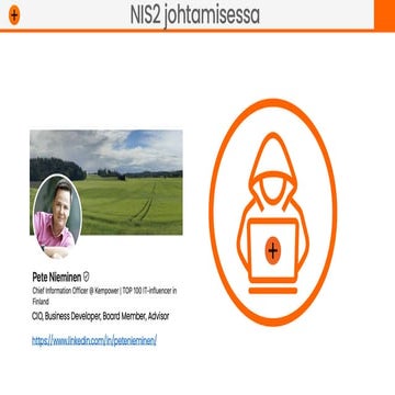 NIS2 lainsäädäntö hallitustyössä ja johtamisessa