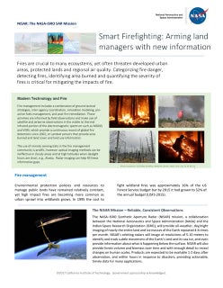 NISAR NASA-ISRO Synthetic Aperture Radar (NISAR) Fire Management