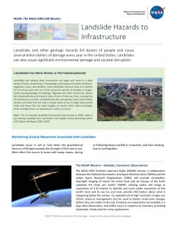 NISAR NASA-ISRO Synthetic Aperture Radar (NISAR) Landslides
