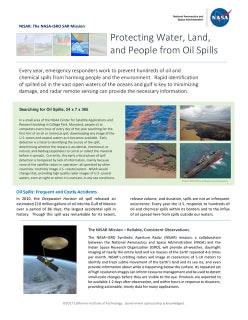 NISAR NASA-ISRO Synthetic Aperture Radar (NISAR) Oil Spills