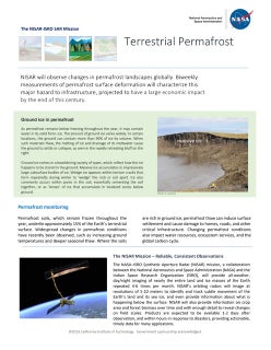 NISAR NASA-ISRO Synthetic Aperture Radar (NISAR) Changes in Permafrost