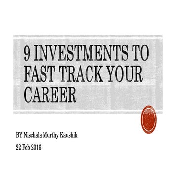 Nischala   intel session