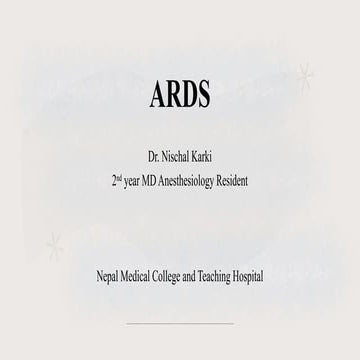 Acute Respiratory Distress Syndrome ARDS.pptx