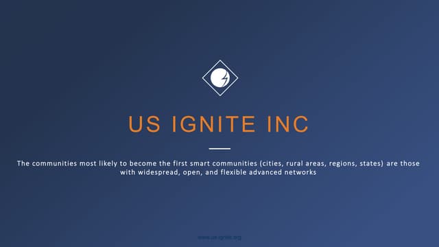 RFP announcement for new US Ignite Smart Gigabit Cities - Nishal Mohan