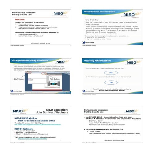 Bollen and Carty "Performance Measures:  Putting Data to Use"