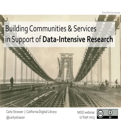 NISO Webinar on data curation services at the CDL