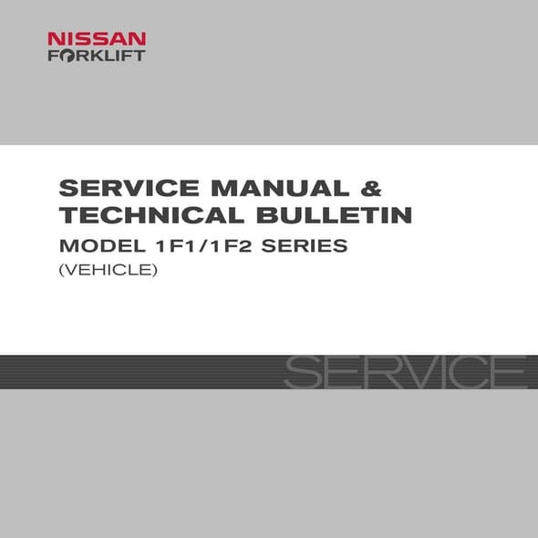 Nissan forklift internal combustion 1 f1 series service repair manual