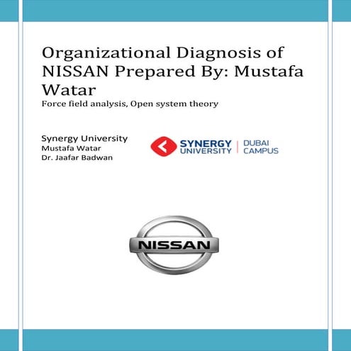 Nissan organizational diagnosis