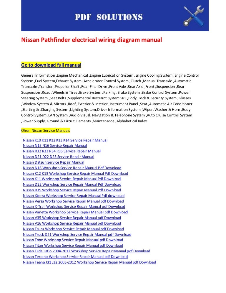 2002 Nissan Xterra Wiring Diagram Free Pdf Pics - Faceitsalon.com