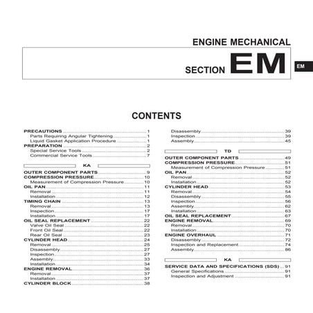 Nissan qd32 engine_service_manual