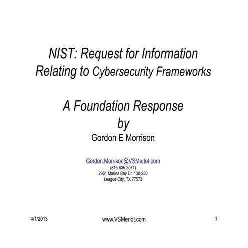 NIST COSA-Foundation Software