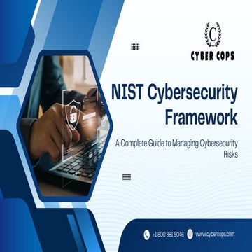 NIST Cybersecurity Framework Services | Compliance & Risk Management | PDF