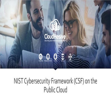 NIST Cybersecurity Framework (CSF) on the Public Cloud