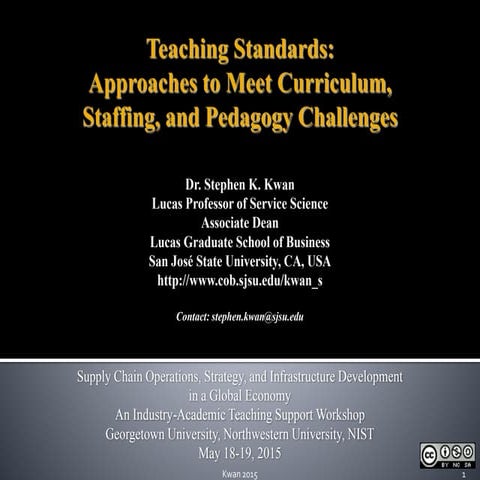 Globalization and Standards: Supply Chain Operations, Strategy and Infrastruc...