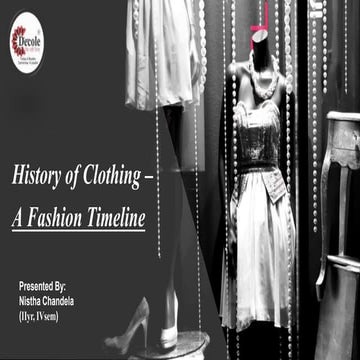  Fashion History timeline