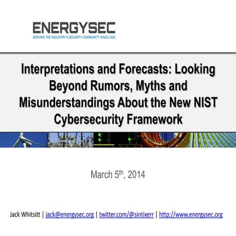NIST Cybersecurity Framework Background and Review | Jack Whitsitt