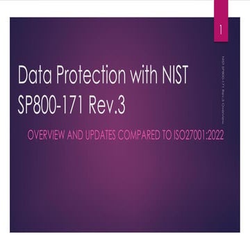 The GAP Analysis for NIST SP 800-171 Rev. 3 and ISO/IEC 27001:2022 Comparison...