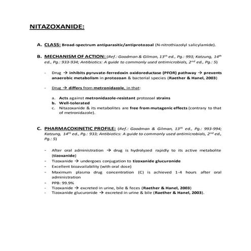 Nitazoxanide drug profile: By RxVichuZ! 