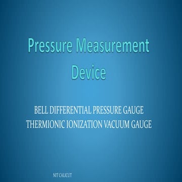 pressure measurement devices