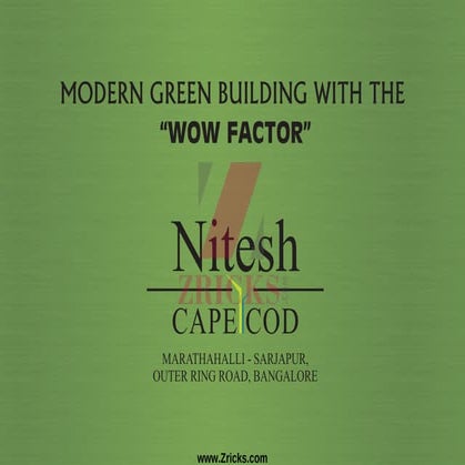 Nitesh Cape Cod Brochure - Zricks.com