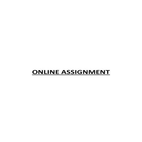 Online assignment