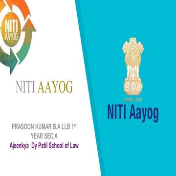 NITI AAYOG PROJECT 2020