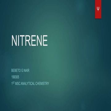 Nitrenes - Bebeto . G