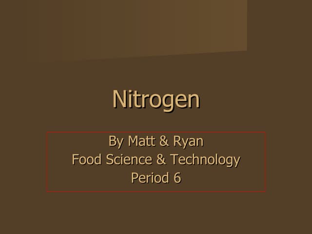 Nitrogen Powerpoint