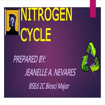 Nitrogen cycle
