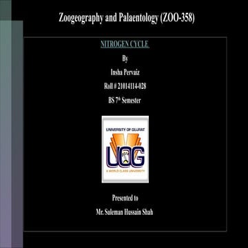 Nitrogen Cycle-Type of biogeochemical cycle