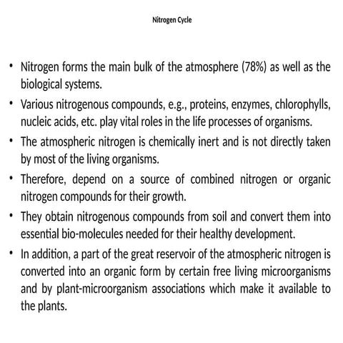 Nitrogen Cycle.pptx nitrogen cycle genetic