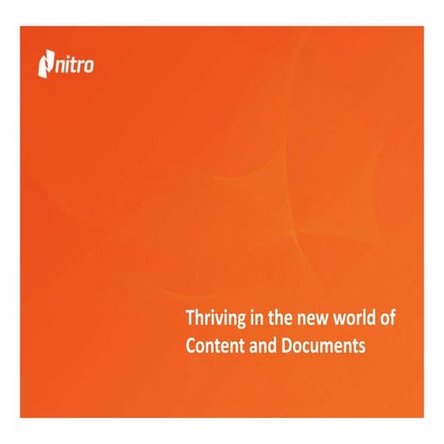 Thriving in the New World of Content and Documents