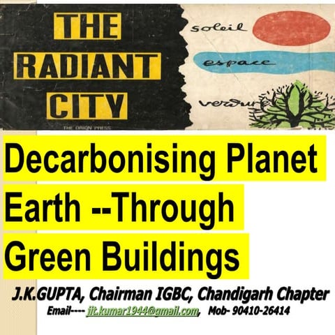 Decarbonising Planet Earth ThroughGreen   Building 