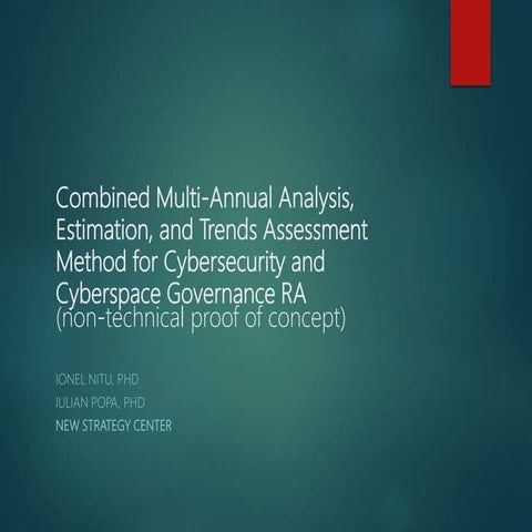 Combined Multi-Annual Analysis, Estimation, and Trends Assessment Method for ...
