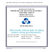 Đồ án Điều khiển thiết bị điện tử bằng androi thông qua Bluetooth