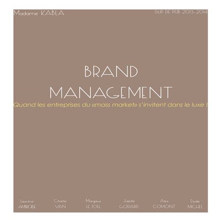 NIVEA - Brand Management