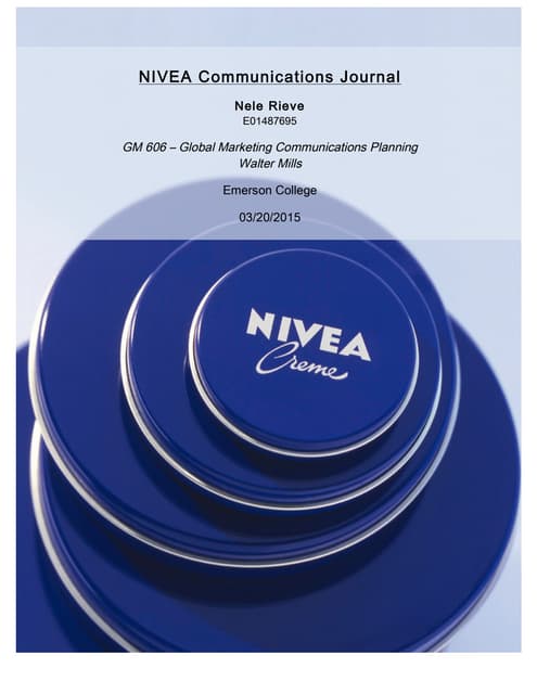 Nivea marketing plan picture