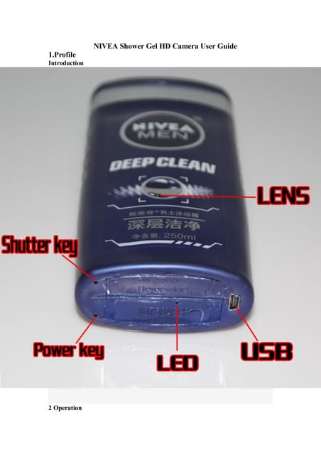 Nivea shower gel hd camera user guide