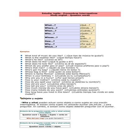 Curso de Inglés - Nivel 2 | DOC