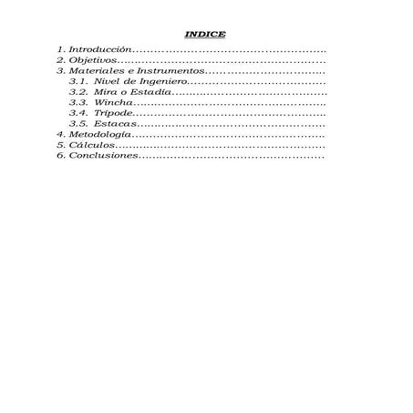 Nivelación geometrica simple o diferencial