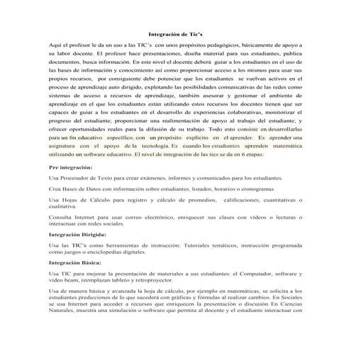 Nivel de integracion