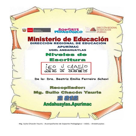 Niveles de Escritura de Emilia Ferreiro