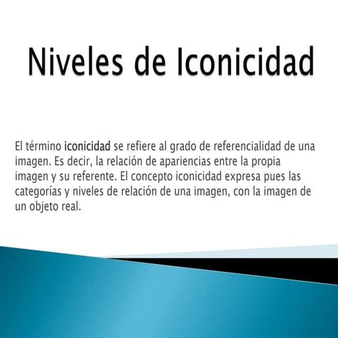Niveles de iconicidad