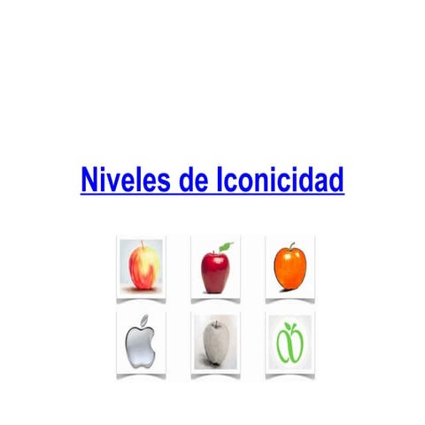 Niveles de iconicidad