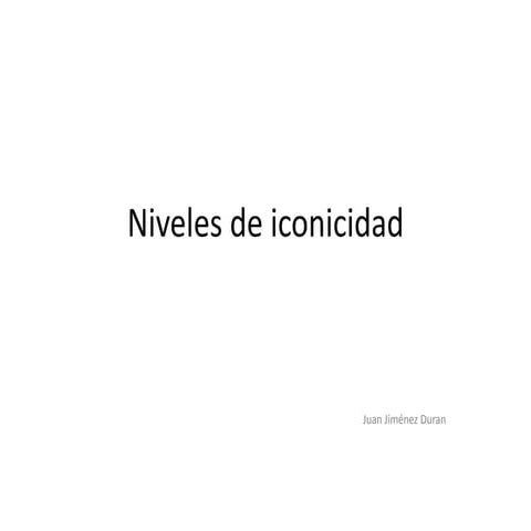 Niveles de iconicidad