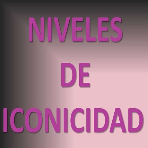 Niveles de iconicidad (1)