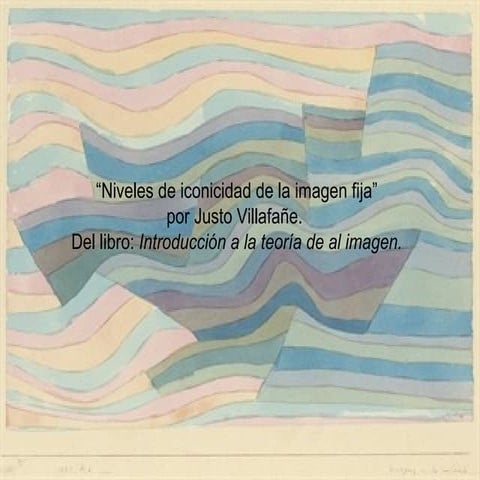 Niveles de iconicidad de la imagen fija   justo villafañe