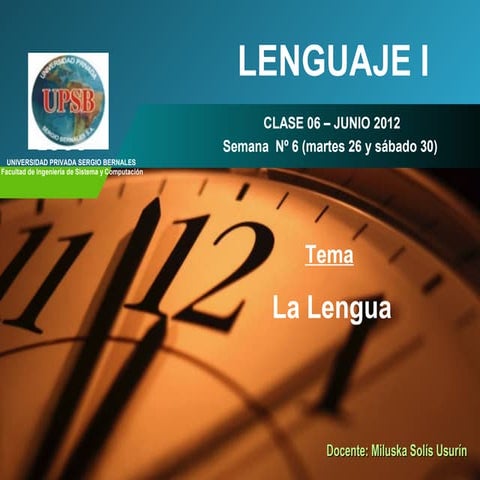 Niveles de la lengua